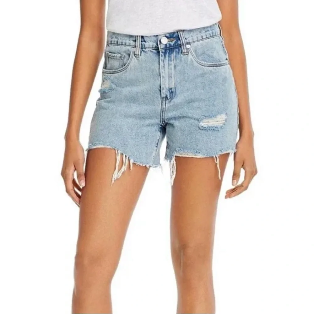 NWT Blank NYC Distressed High Rise Mom Shorts